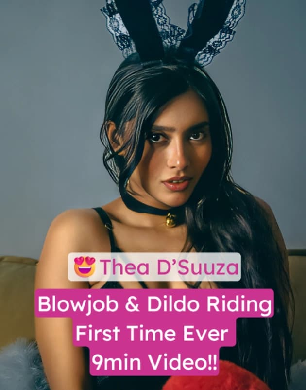 Featured image for Thea D'Suuza First Time Ever Nude Dildo Blowjob and Riding Full Video