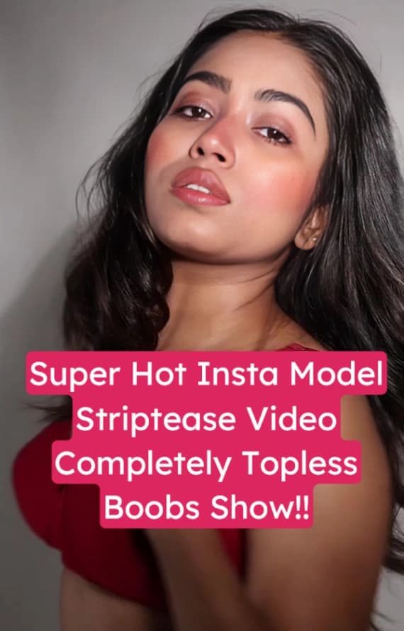 Featured image for Beautiful Insta Model Striptease Topless Boobs Show & Tease