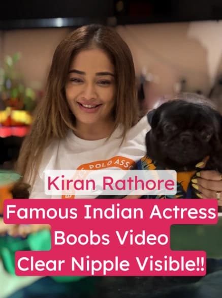 Featured image for Famous Indian Actress Kiran Rathore Viral Nude Boobs Video Clear Nipple Visible with Face
