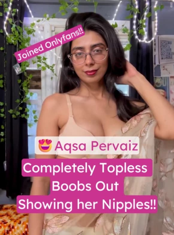 Featured image for Trending Babe Aqsa Pervaiz Joined OnlyFans Full Nude Showing Her Boobs and Hard Nipples