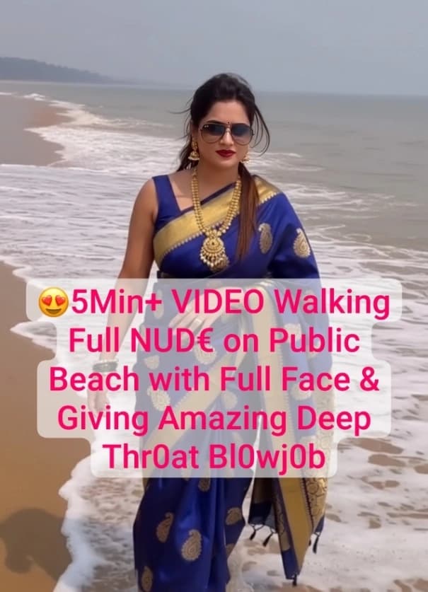 Featured image for Desi Bhabhi Shows Off Her Nude Body on Public Beach and Gives Deep Throat Blowjob