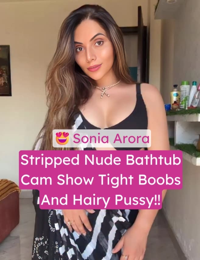 Featured image for Sonia Arora Stripping Takes A Bathtub Soak Shows Off Tight Boobs And Hairy Pussy Nude