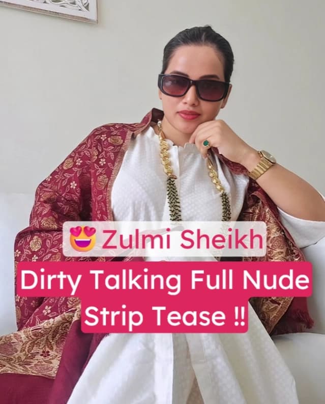 Featured image for Zulmi Sheikh aka Ameeza Dirty Talking Strip Tease Goes Full Nude in Bathroom