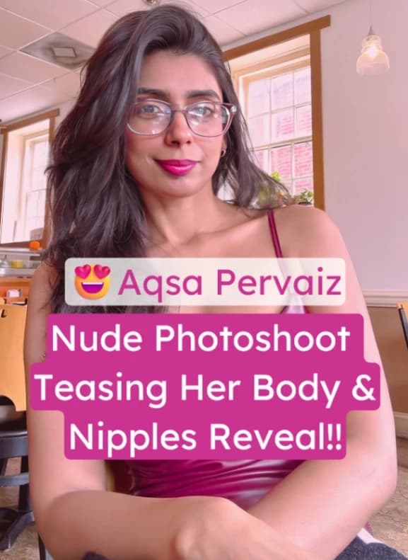 Featured image for Desi Insta Model Aqsa Pervaiz Nude Onlyfans Photoshoot Teasing Her Body and Showing Her Boobs