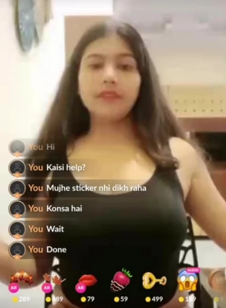 Featured image for Desi Girl Big Boobs Out Flashing Hairy Pussy on Live Tango Show