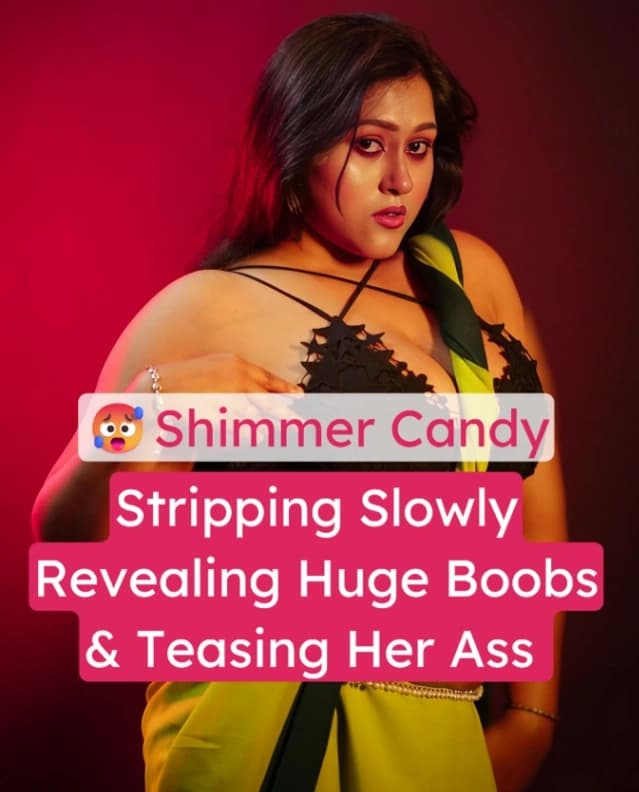 Featured image for Shimmar Candy Nude Stripping Slowly Revealing Huge Boobs and Teasing Her Ass