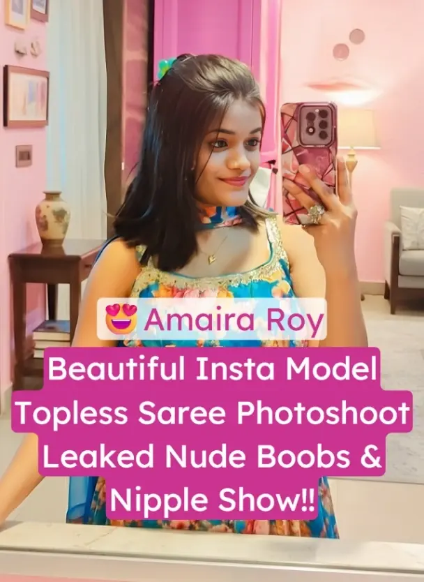 Featured image for Insta Model Amaira Roy Topless Saree Photoshoot Leaked Nude Boobs & Nipple Show