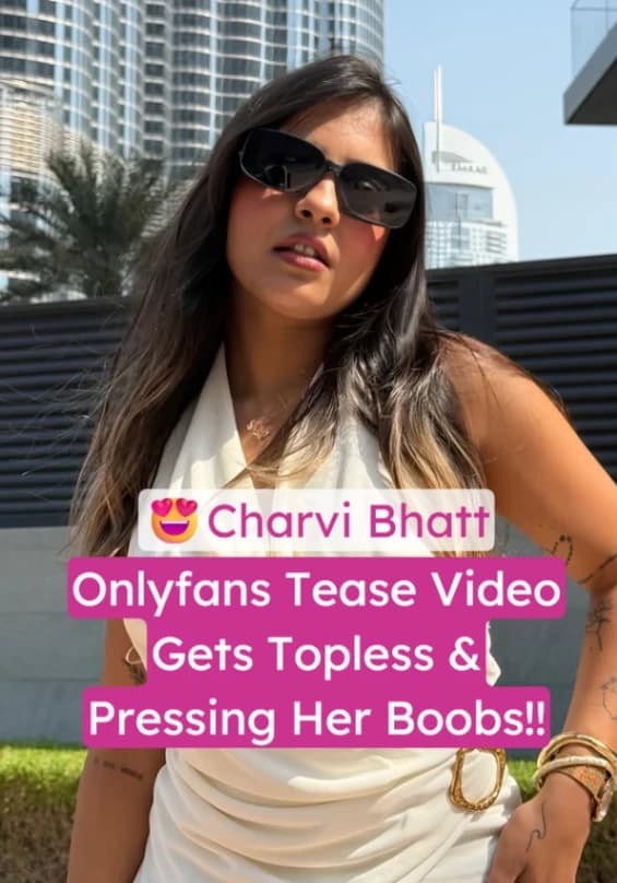 Featured image for Charvi Bhatt Onlyfans Tease Video Gets Topless and Pressing Her Boobs Hard