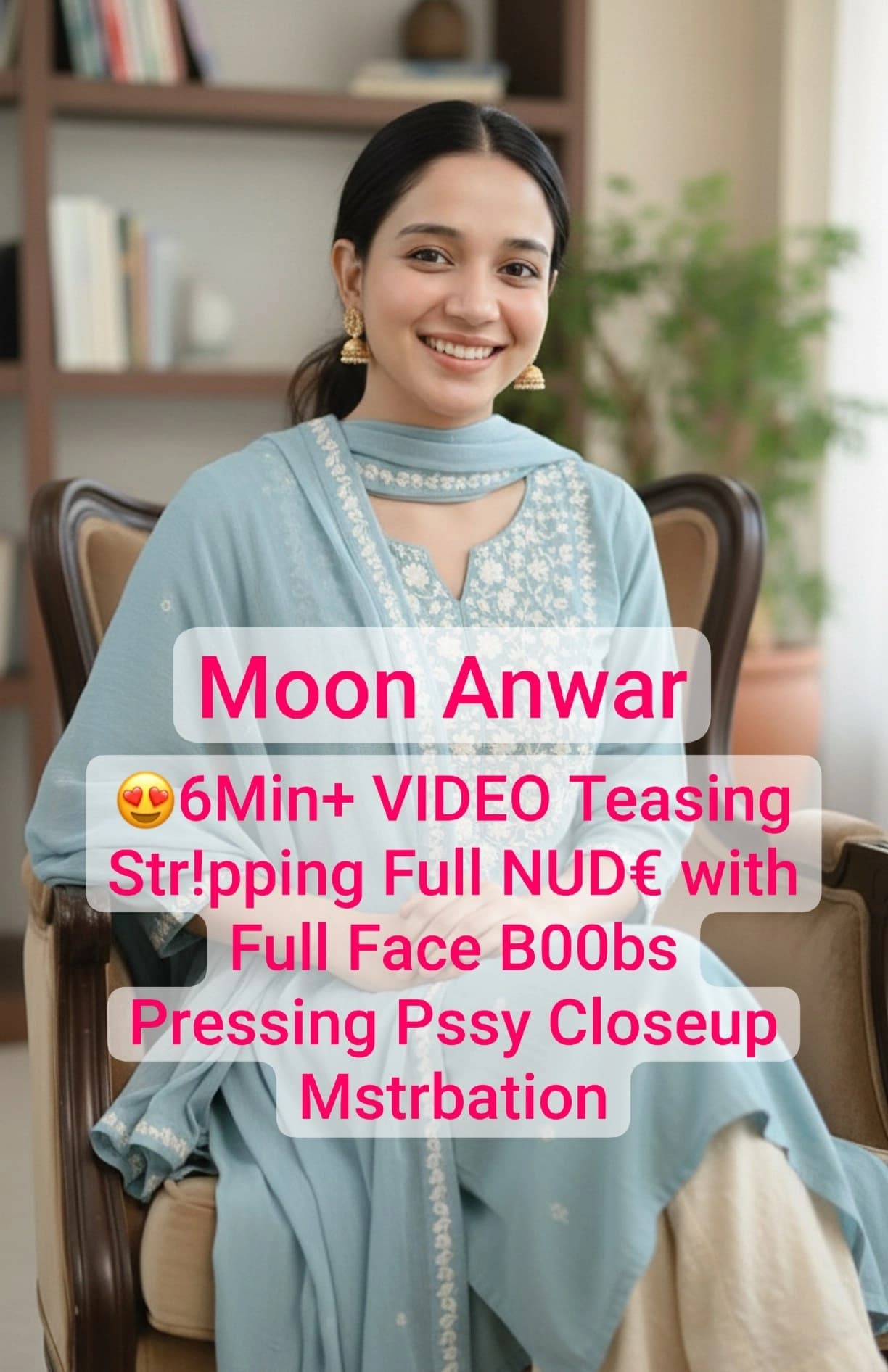 Featured image for Pakistani Tiktoker Moon Anwar Goes Fully Nude And Fingers Her Tight Pussy On Live