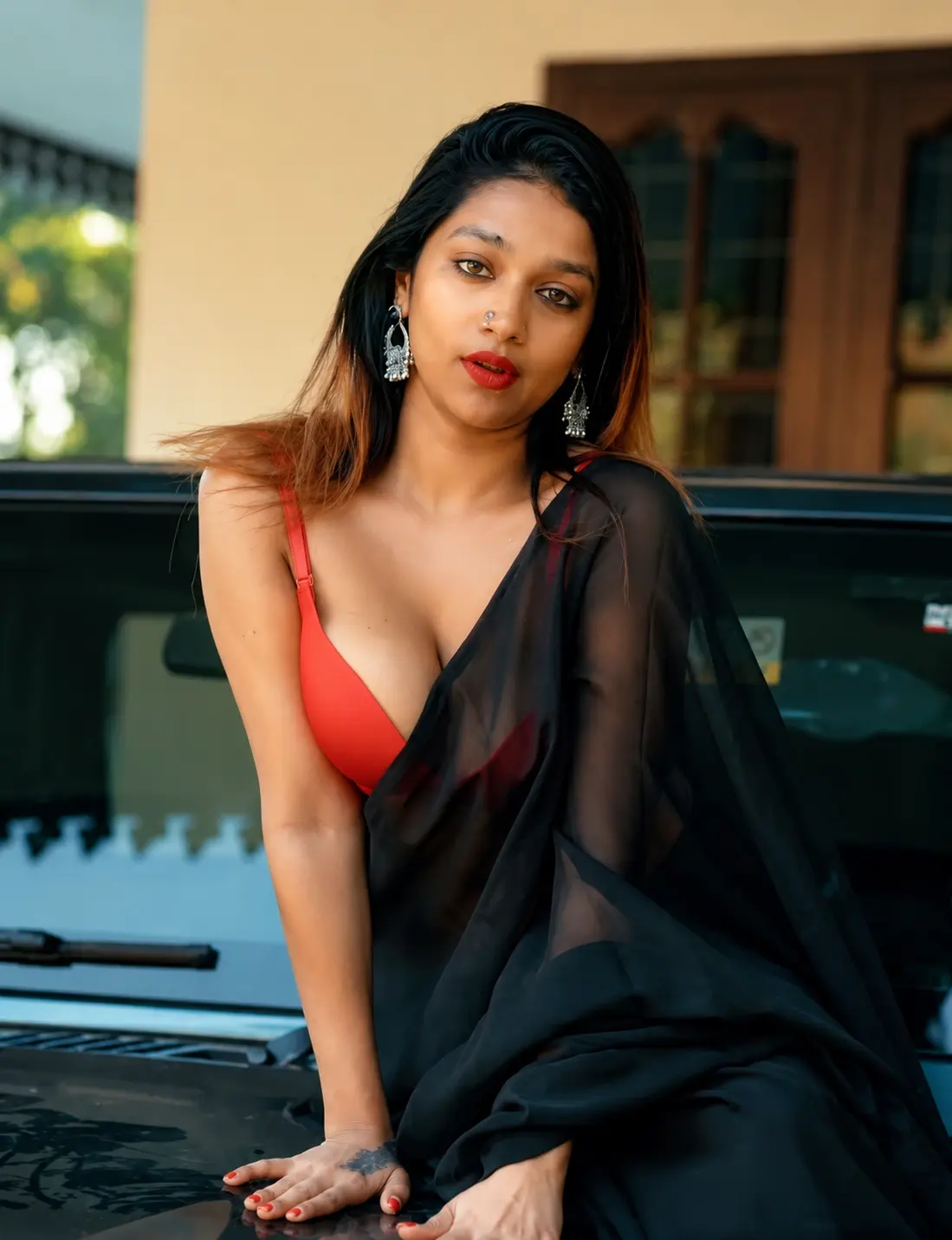 Featured image for Lavanya Manickam Drives Everyone Crazy Teases With Her Black See-Through Showing Boobs